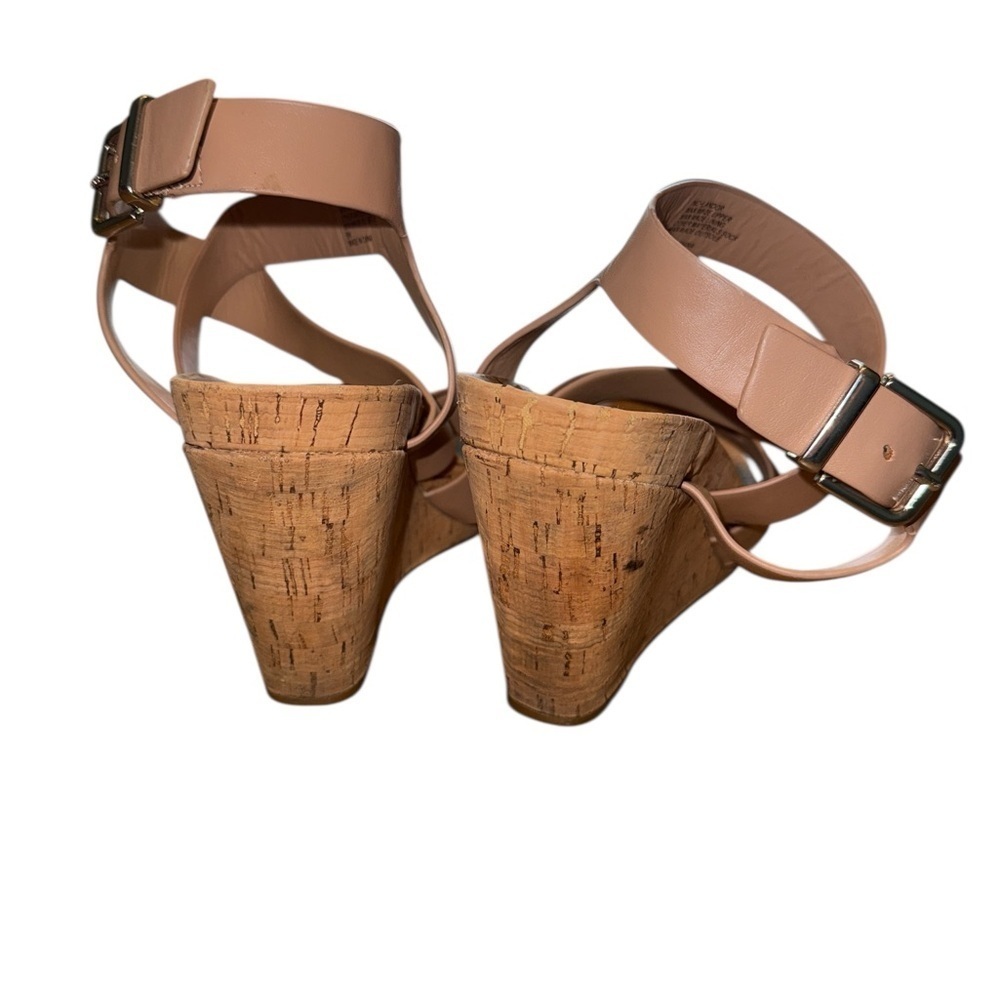 INC Women's Landor Faux Leather Strappy Wedges Tan - Picture 6 of 9